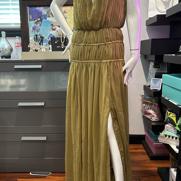 ASOS Olive Green Maxi Dress - Picture 3 of 6